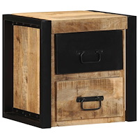 vidaXL Sängbord 40x35x40 cm massivt grovt trä mango