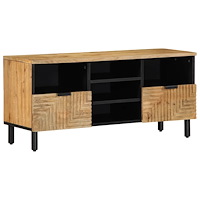 vidaXL TV-bänk brun 100x33x46 cm massivt trä mango