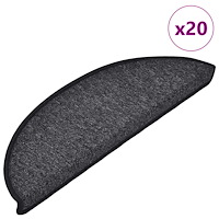 vidaXL Trappmattor 20 st antracit 56x17x3 cm