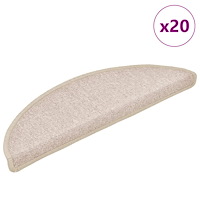 vidaXL Trappmattor 20 st Taupe 56x17x3 cm