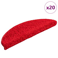 vidaXL Trappmattor 20 st Röd 56x17x3 cm