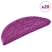 vidaXL Trappmattor 20 st violett 65x21x4 cm