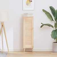 vidaXL Skåpdörr lamelldesign 99x29,5 cm massivt trä furu