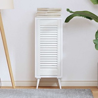 vidaXL Skåpdörr lamell, design vit 69x29,5 cm