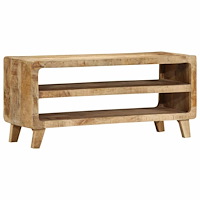 vidaXL TV-bänk 105x46x32 cm massivt trä grov mango