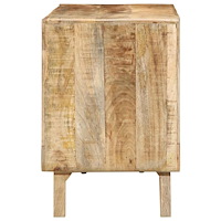 vidaXL TV-bänk 105x46x32 cm massivt trä grov mango