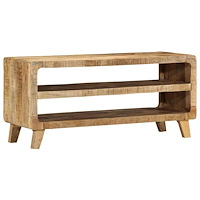 vidaXL TV-bänk 105x46x32 cm massivt trä grov mango