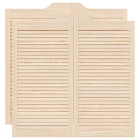 vidaXL Slagdörrar lamelldesign 2-par 100x100 cm massiv trä furu