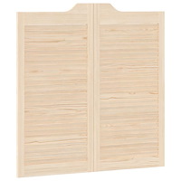 vidaXL Slagdörrar lamelldesign 2-par 100x100 cm massiv trä furu