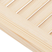 vidaXL Slagdörrar lamelldesign 2-par 100x100 cm massiv trä furu