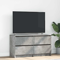 vidaXL TV-bänk betonggrå 100x35x54 cm konstruerat trä