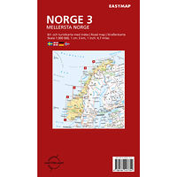 Kartförlaget Mellersta Norge 3 EasyMap, 1:300 000