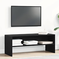 vidaXL TV-bänk svart ek 100x40x40 cm konstruerat trä