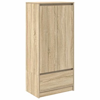 vidaXL Skåp med låda sonoma ek 55,5x34x119,5 cm konstruerat trä