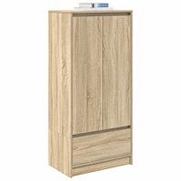 vidaXL Skåp med låda sonoma ek 55,5x34x119,5 cm konstruerat trä