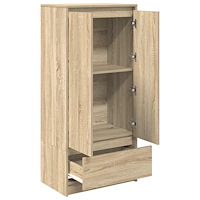 vidaXL Skåp med låda sonoma ek 55,5x34x119,5 cm konstruerat trä