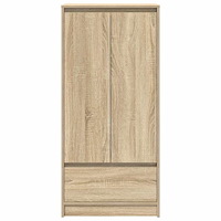 vidaXL Skåp med låda sonoma ek 55,5x34x119,5 cm konstruerat trä