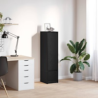 vidaXL Högbord svart ek 29,5x34x119,5 cm konstruerat trä