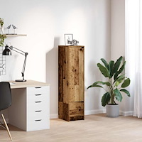 vidaXL Högbord gammalt trä 29,5x34x119,5 cm konstruerat trä