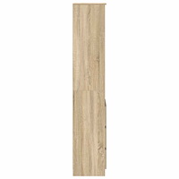 vidaXL Highboard Sonoma ek 37,5x35x180 cm konstruerat trä