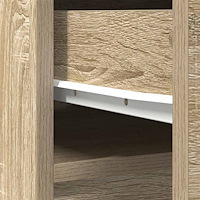 vidaXL Highboard Sonoma ek 37,5x35x180 cm konstruerat trä