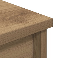 vidaXL Highboard hantverksmässig ek 37,5x35x180 cm konstruerat trä