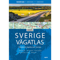 Legind A/S Sverige vägatlas 2025 (bok, flexband)