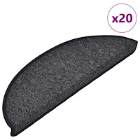 vidaXL Trappmattor 30 st antracit 56x17x3 cm