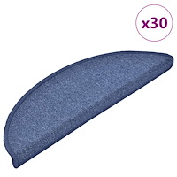 vidaXL Trappmattor 30 st blå 56x17x3 cm