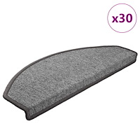 vidaXL Trappmattor 30 st mörkgrå 65x24x4 cm