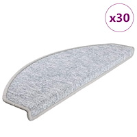 vidaXL Trappmattor 30 st ljusgrå 65x24x4 cm