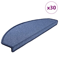 vidaXL Trappmattor 30 st blå 65x24x4 cm