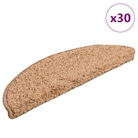vidaXL Trappmattor 30 st beige 56x17x3 cm