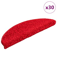 vidaXL Trappmattor 30 st Röd 56x17x3 cm