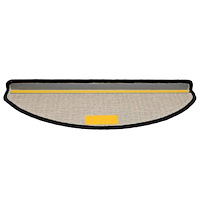 vidaXL Trappmattor 30 st Svart 65x21x4 cm