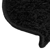 vidaXL Trappmattor 30 st Svart 65x21x4 cm