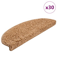 vidaXL Trappmattor 30 st beige 65x21x4 cm