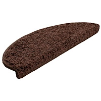 vidaXL Trappmattor 30 st brun 65x21x4 cm