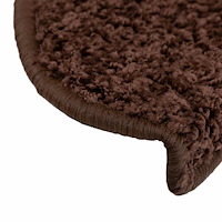 vidaXL Trappmattor 30 st brun 65x21x4 cm