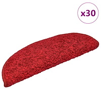 vidaXL Trappmattor 30 st Röd 65x21x4 cm
