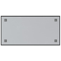 vidaXL Väggmonterad magnettavla svart 80x40 cm härdat glas