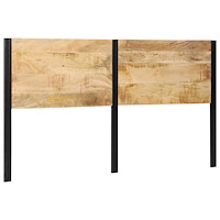 vidaXL Sänggavel 180 cm massivt trä, mango och järn