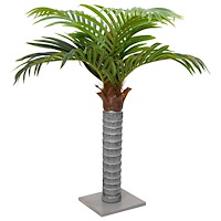 vidaXL Konstgjord palm 6 blad 100 cm grön