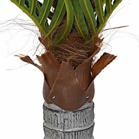 vidaXL Konstgjord palm 6 blad 100 cm grön