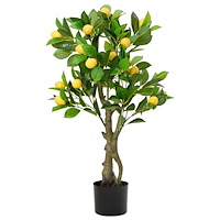 vidaXL Konstgjort citronträd 234 blad 90 cm grönt