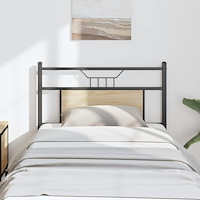 vidaXL Sänggavel Sonoma ek 80 cm konstruerat trä och stål