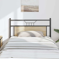 vidaXL Sänggavel sonoma ek 107 cm konstruerat trä och stål