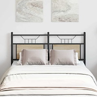 vidaXL Sänggavel Sonoma ek 120 cm konstruerat trä och stål