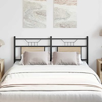 vidaXL Sänggavel Sonoma ek 150 cm konstruerat trä och stål