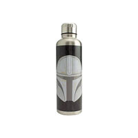 Paladone Paladone Star Wars The Mandalorian - vattenflaska - The Mandalorian/Krybes - svart, silver - 500 ml